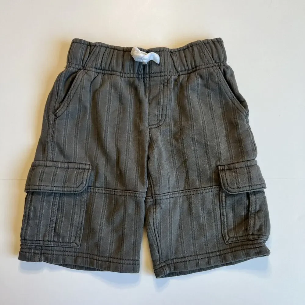 Gymboree Grey Striped Cargo Shorts